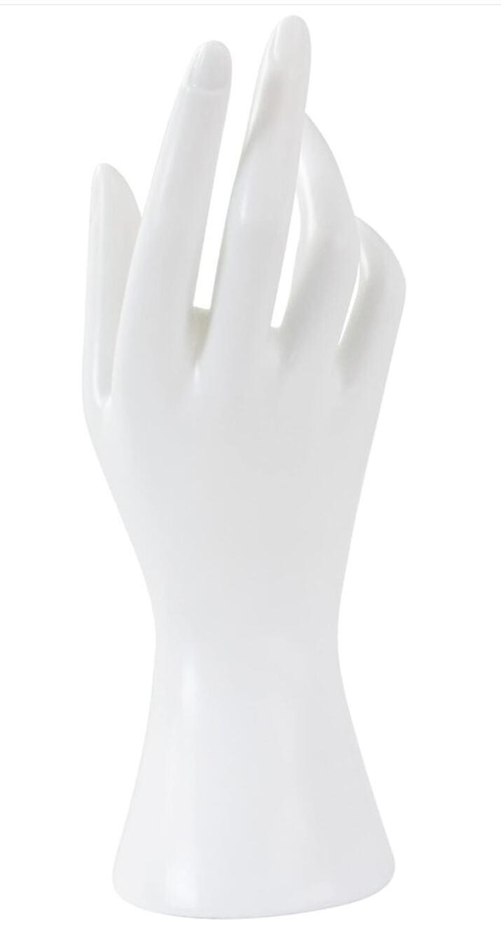 Female Mannequin Hand Jewelry Display Stand White Bracelet Ring Holder NEW